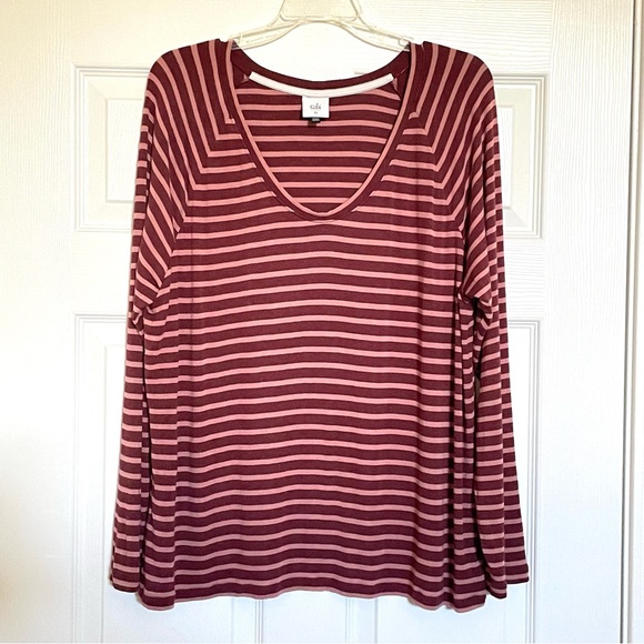 CAbi 4198 Scoop Tee Top Red Pink XL - Picture 5 of 9